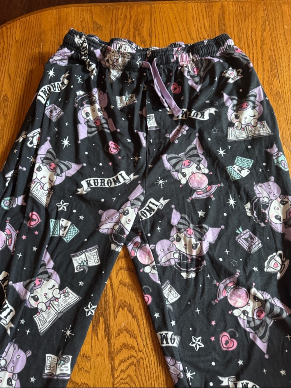Sanrio Kuromi size XL  Black & Purple adult Pajama Pants
